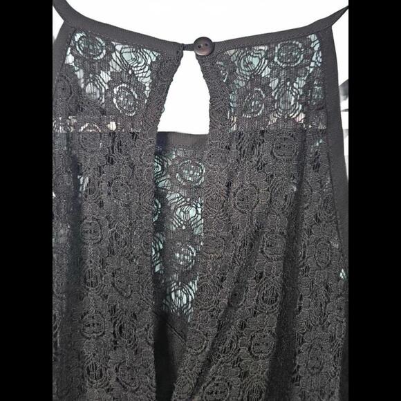 Doe & Rae Black Lace Back Romper Size XS - Picture 5 of 9